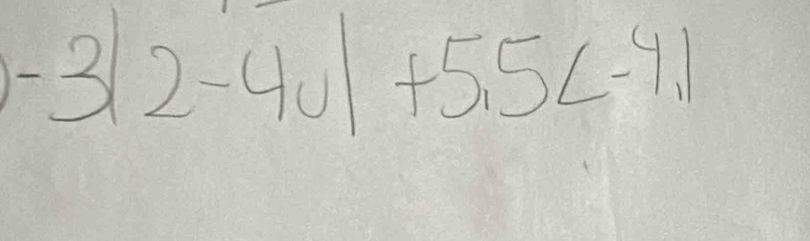 -3|2-4u|+5.5∠ -41