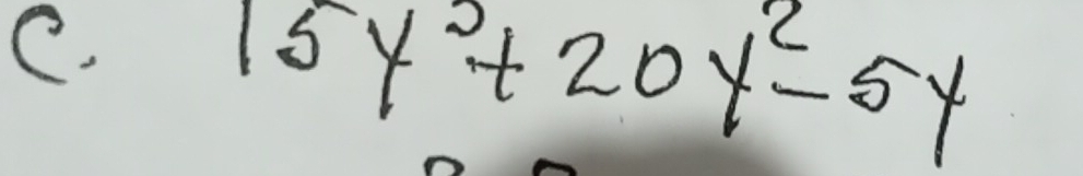 15y^2+20y^2-5y