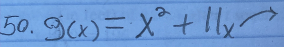 g(x)=x^2+11x