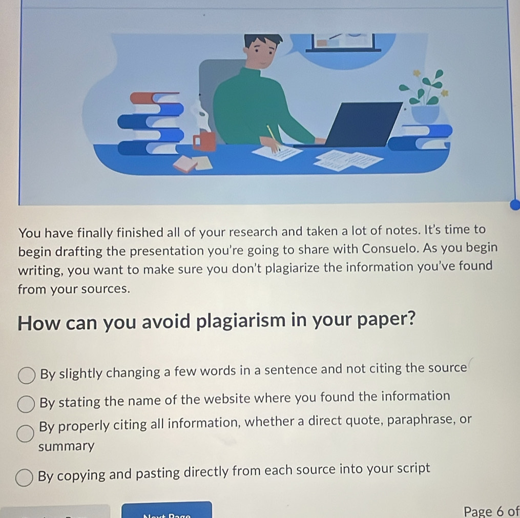 Solved: You have finally finished all of your research and taken a lot ...