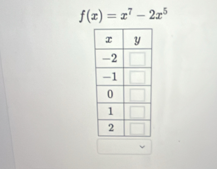 f(x)=x^7-2x^5