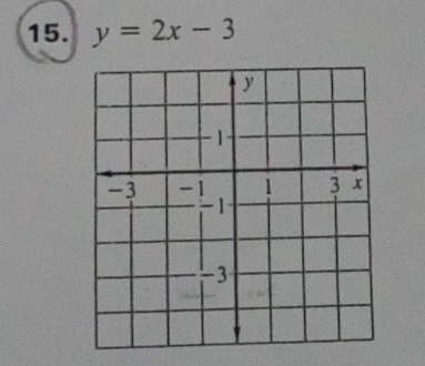 y=2x-3