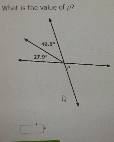 What is the value of p?