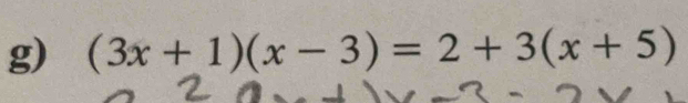 (3x+1)(x-3)=2+3(x+5)