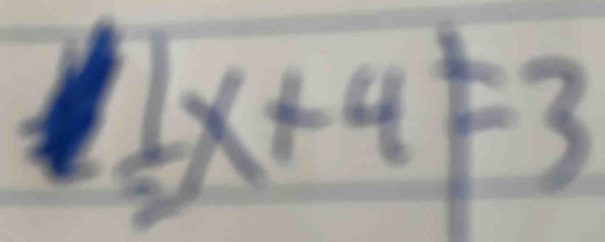 frac  1/2 x+4!= 3