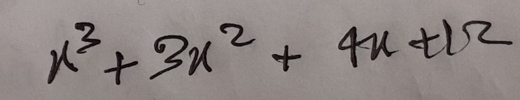 x^3+3x^2+4x+12