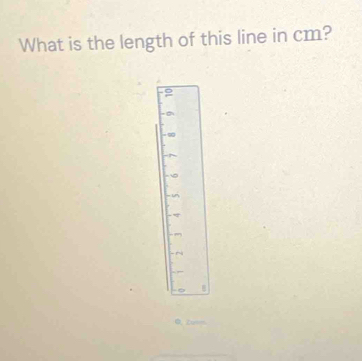 What is the length of this line in cm?
B
D. Z