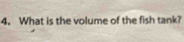 What is the volume of the fish tank?