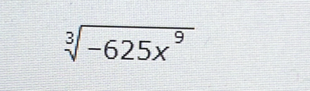 sqrt[3](-625x^9)