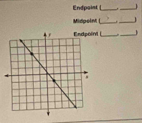 Endpoint (_ _) 
Midpoint (_ _J 
(_ 
_