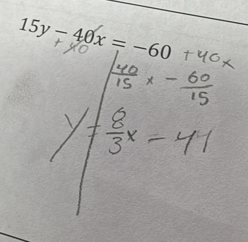 15y-40x=-60