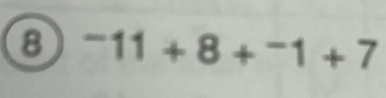 8^-11+8+^-1+7