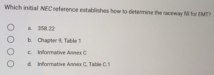 Solved: Which initial NEC reference establishes how to determine the ...