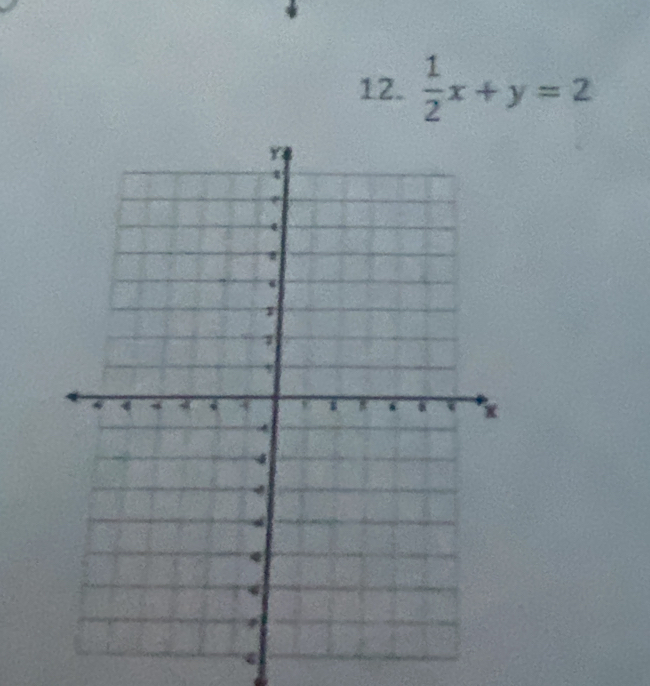  1/2 x+y=2