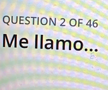 OF 46 
Me llamo...