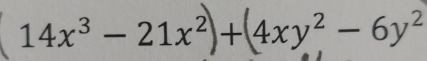 14x³ − 21x²+ 4xy² − 6y²