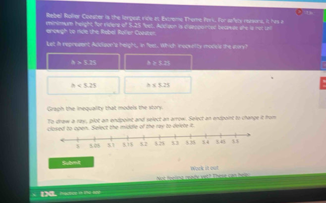 Solved: Rebel Rollier Coaster is the largest ride at Extreme Theme Perk ...