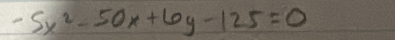 -5x^2-50x+6y-125=0